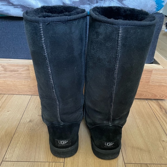 UGG Classic Tall, Black, W9 - Picture 2 of 8